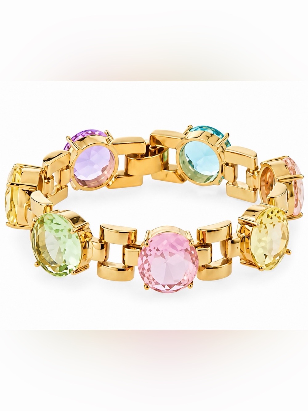 Kate Spade Carnival Crystal Multi Color & Gold Bracelet ORG RETAIL $98